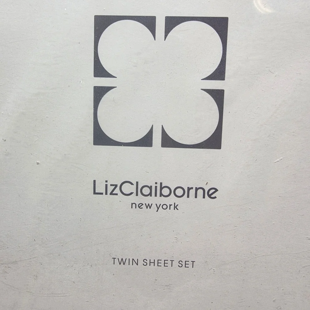 Liz Claiborne Twin Sheet Set Pink Candy 100% Cotton Diamond Pattern New